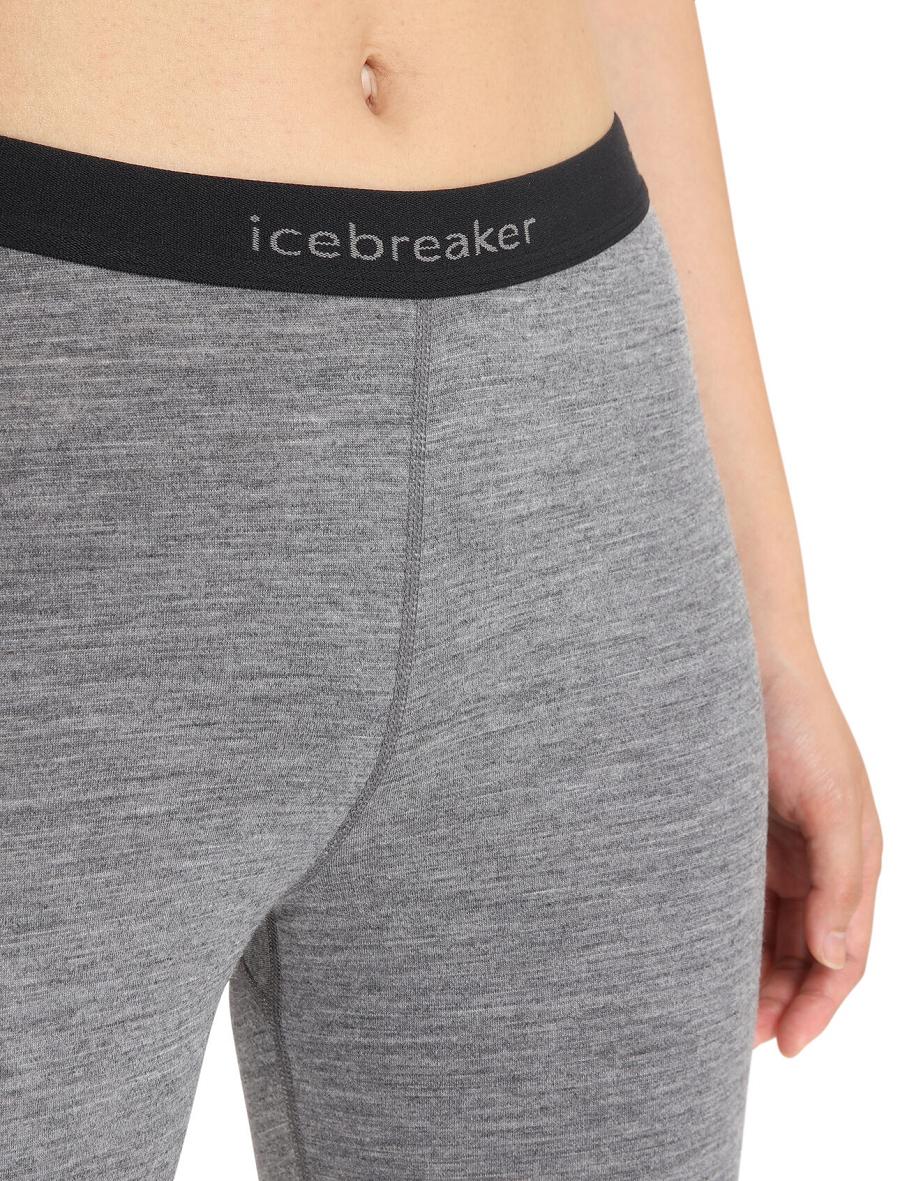 Base Layers Icebreaker Merino 200 Oasis Thermal Leggings Femme Grise | FR 1918JPQJ